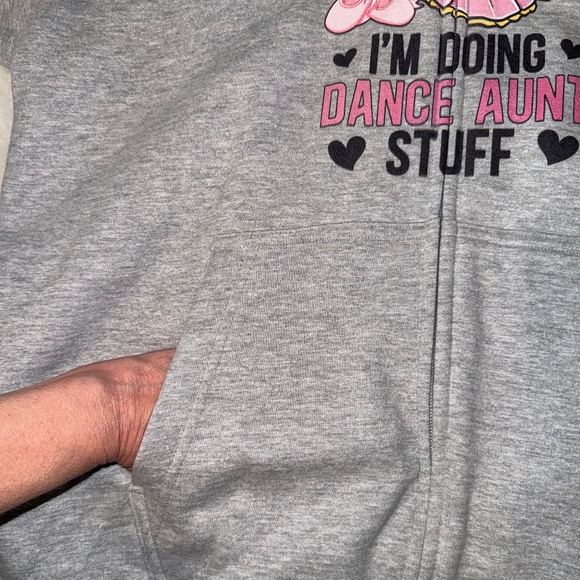 “Dance Aunt” Hoodie Zip Up front Jacket Size Large Brand New - Picture 8 of 9